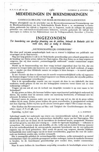 Eerste pagina van het artikel zoals het is gepubliceerd in het tijdschrift