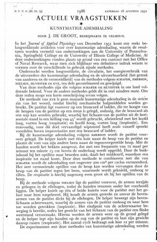 Eerste pagina van het artikel zoals het is gepubliceerd in het tijdschrift