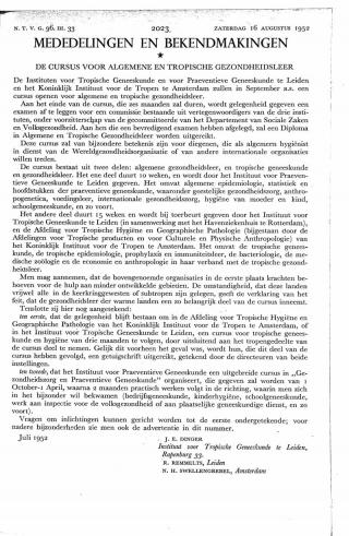 Eerste pagina van het artikel zoals het is gepubliceerd in het tijdschrift