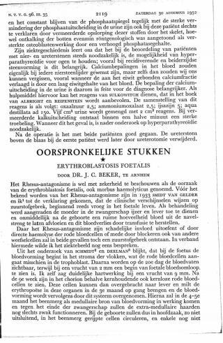 Eerste pagina van het artikel zoals het is gepubliceerd in het tijdschrift