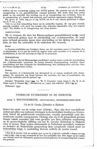 Eerste pagina van het artikel zoals het is gepubliceerd in het tijdschrift