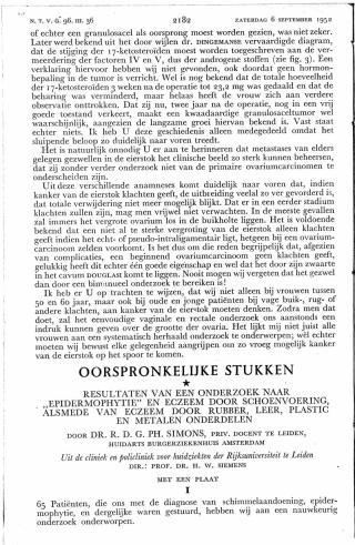 Eerste pagina van het artikel zoals het is gepubliceerd in het tijdschrift