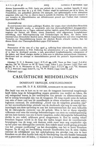 Eerste pagina van het artikel zoals het is gepubliceerd in het tijdschrift