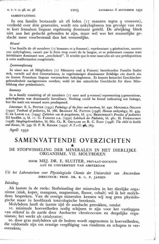 Eerste pagina van het artikel zoals het is gepubliceerd in het tijdschrift