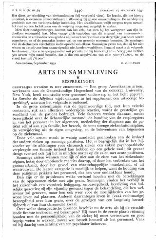 Eerste pagina van het artikel zoals het is gepubliceerd in het tijdschrift