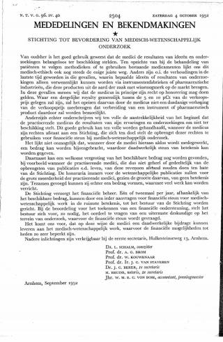 Eerste pagina van het artikel zoals het is gepubliceerd in het tijdschrift