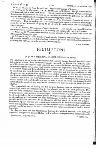 Eerste pagina van het artikel zoals het is gepubliceerd in het tijdschrift