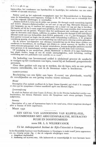 Eerste pagina van het artikel zoals het is gepubliceerd in het tijdschrift