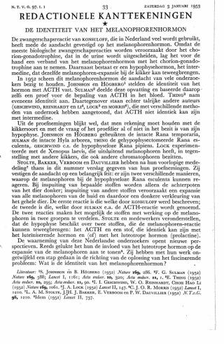 Eerste pagina van het artikel zoals het is gepubliceerd in het tijdschrift