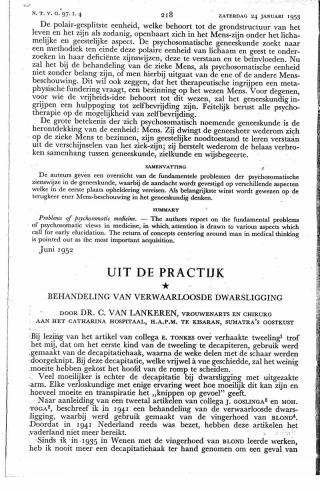 Eerste pagina van het artikel zoals het is gepubliceerd in het tijdschrift