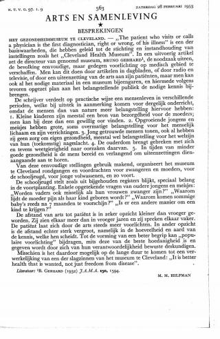 Eerste pagina van het artikel zoals het is gepubliceerd in het tijdschrift