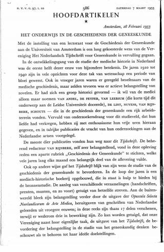 Eerste pagina van het artikel zoals het is gepubliceerd in het tijdschrift