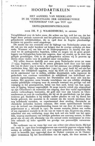 Eerste pagina van het artikel zoals het is gepubliceerd in het tijdschrift