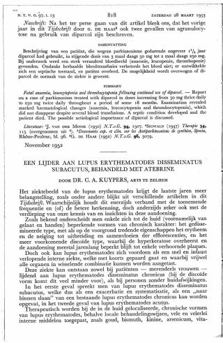 Eerste pagina van het artikel zoals het is gepubliceerd in het tijdschrift