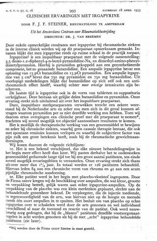 Eerste pagina van het artikel zoals het is gepubliceerd in het tijdschrift