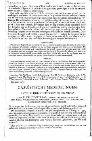 Eerste pagina van het artikel zoals het is gepubliceerd in het tijdschrift