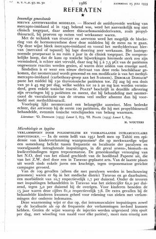 Eerste pagina van het artikel zoals het is gepubliceerd in het tijdschrift