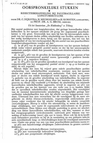 Eerste pagina van het artikel zoals het is gepubliceerd in het tijdschrift