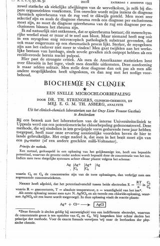 Eerste pagina van het artikel zoals het is gepubliceerd in het tijdschrift