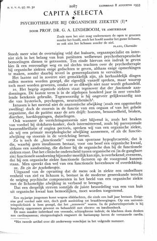 Eerste pagina van het artikel zoals het is gepubliceerd in het tijdschrift