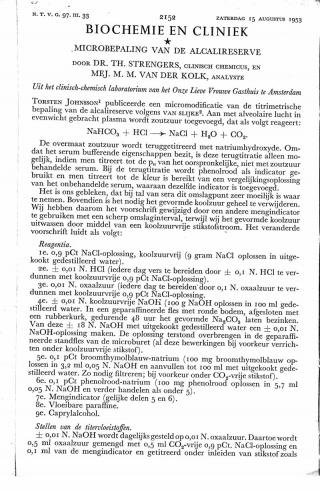 Eerste pagina van het artikel zoals het is gepubliceerd in het tijdschrift