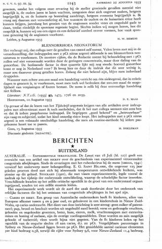 Eerste pagina van het artikel zoals het is gepubliceerd in het tijdschrift