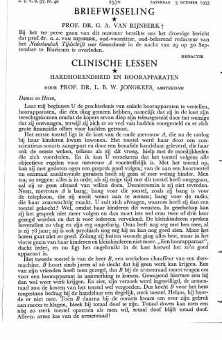 Eerste pagina van het artikel zoals het is gepubliceerd in het tijdschrift