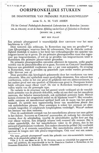 Eerste pagina van het artikel zoals het is gepubliceerd in het tijdschrift