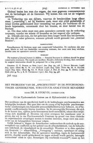 Eerste pagina van het artikel zoals het is gepubliceerd in het tijdschrift