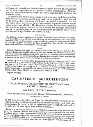 Eerste pagina van het artikel zoals het is gepubliceerd in het tijdschrift