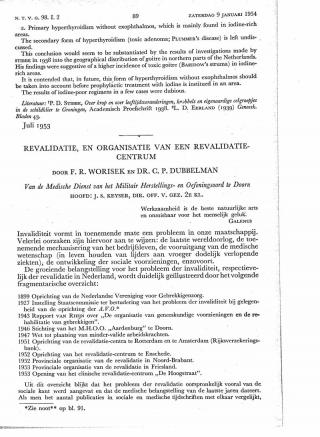 Eerste pagina van het artikel zoals het is gepubliceerd in het tijdschrift