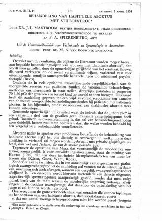 Eerste pagina van het artikel zoals het is gepubliceerd in het tijdschrift