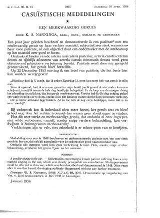 Eerste pagina van het artikel zoals het is gepubliceerd in het tijdschrift