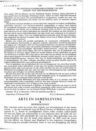 Eerste pagina van het artikel zoals het is gepubliceerd in het tijdschrift