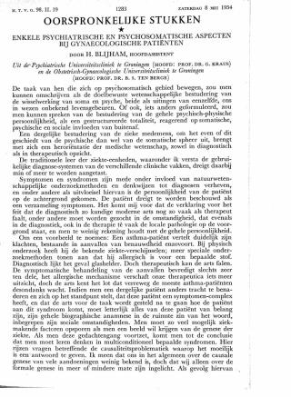 Eerste pagina van het artikel zoals het is gepubliceerd in het tijdschrift