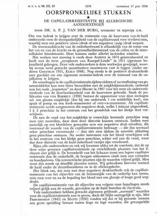 Eerste pagina van het artikel zoals het is gepubliceerd in het tijdschrift