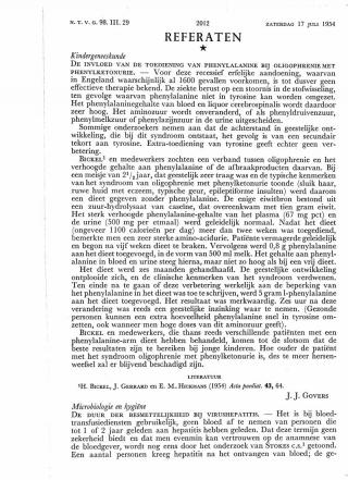 Eerste pagina van het artikel zoals het is gepubliceerd in het tijdschrift