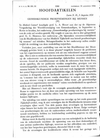 Eerste pagina van het artikel zoals het is gepubliceerd in het tijdschrift