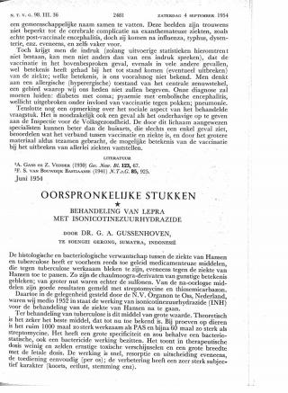 Eerste pagina van het artikel zoals het is gepubliceerd in het tijdschrift