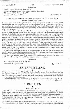 Eerste pagina van het artikel zoals het is gepubliceerd in het tijdschrift