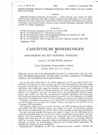 Eerste pagina van het artikel zoals het is gepubliceerd in het tijdschrift