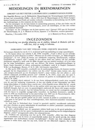 Eerste pagina van het artikel zoals het is gepubliceerd in het tijdschrift