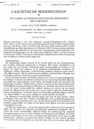 Eerste pagina van het artikel zoals het is gepubliceerd in het tijdschrift