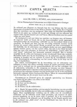 Eerste pagina van het artikel zoals het is gepubliceerd in het tijdschrift