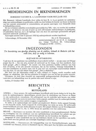 Eerste pagina van het artikel zoals het is gepubliceerd in het tijdschrift