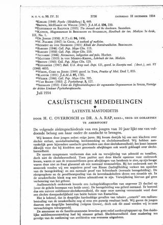 Eerste pagina van het artikel zoals het is gepubliceerd in het tijdschrift