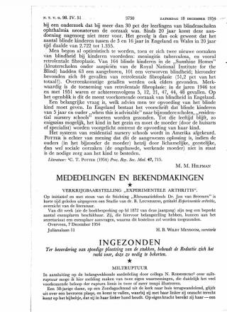 Eerste pagina van het artikel zoals het is gepubliceerd in het tijdschrift