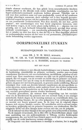 Eerste pagina van het artikel zoals het is gepubliceerd in het tijdschrift