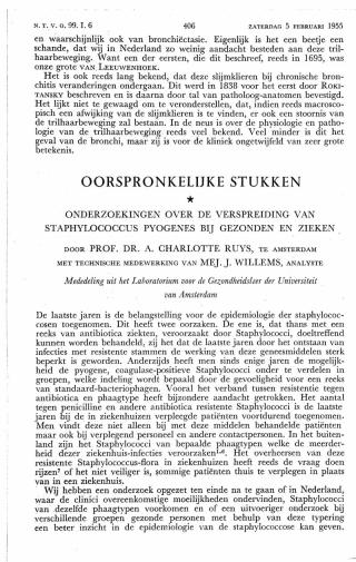 Eerste pagina van het artikel zoals het is gepubliceerd in het tijdschrift