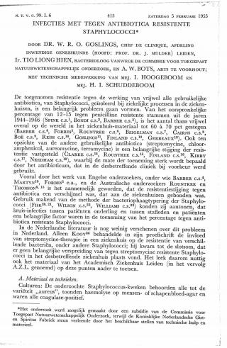 Eerste pagina van het artikel zoals het is gepubliceerd in het tijdschrift